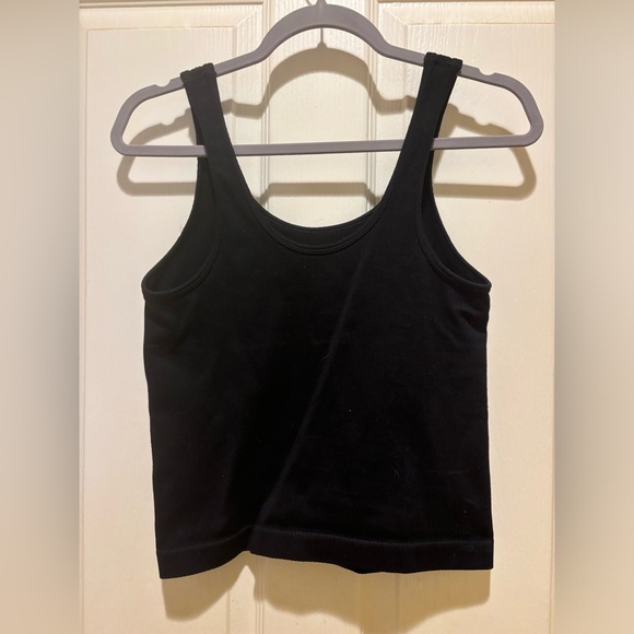 Black Ribbed Tank Top - Picture 2 of 2